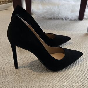 INC Black Suede Women's Heels
